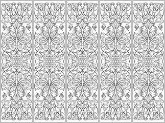 Vector illustration sketch of traditional Indonesian batik pattern background