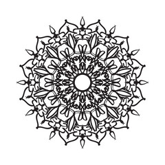 hand drawn ornament mandala on background style.