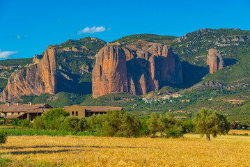 mallos de riglos cliffs in Spain