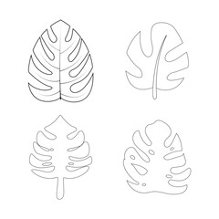 monstera leaf icon © Ida