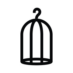 Bird cage icon vector