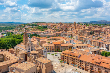 Panorama view of Spanish town Tarazona