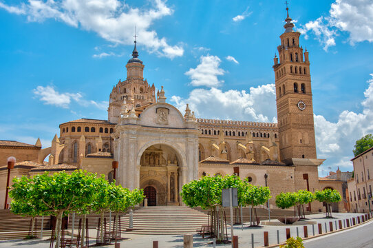 Cathedral Santa Maria de la Huerta in Spanish town Tarazona