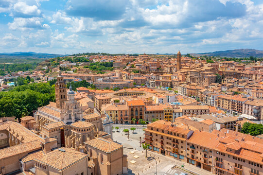 Panorama view of Spanish town Tarazona