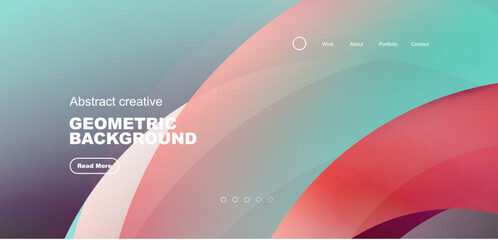 Circles minimal abstract background. Techno or business concept, pattern for wallpaper, banner, background, landing page, wall art, invitation, prints