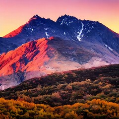 View of the mountains