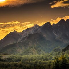 View of the mountains