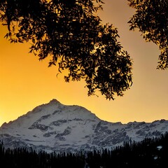 sunrise in mountains 2