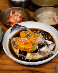Korean Raw Crabs Marinated in Soy Sauce (Ganjang Gejang)
