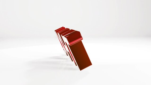 3d text thx on white animation motion graphics background