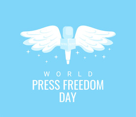 Fototapeta premium world press freedom day poster template