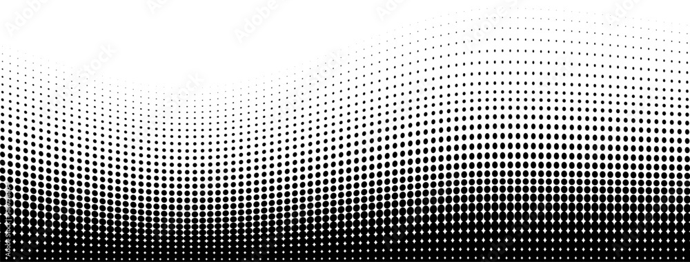 Poster halftone vector background gradient. pop art dots pattern halftone background gradient fit for poste