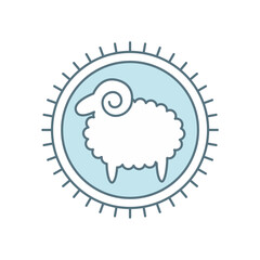 goat pin icon Ramadan and Islamic Eid