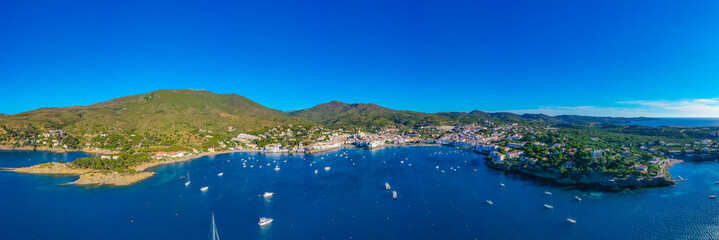 Panorama view of Spanish village Cadaques