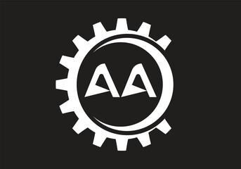 this is a dabble A letter text design 