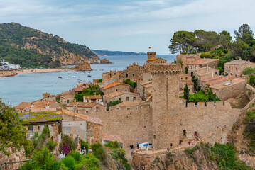 Muralles de Tossa de Mar castle in Spain © dudlajzov