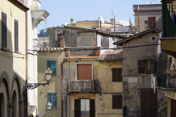 Centre de la ville de Rocca di Papa dans la région Latium en Italie