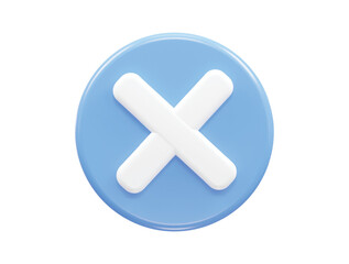 Obraz premium Block icon 3d rendering vector illustration transparent element