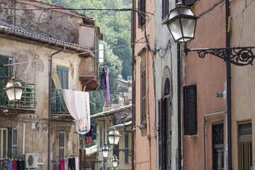 Centre de la ville de Rocca di Papa dans la région Latium en Italie