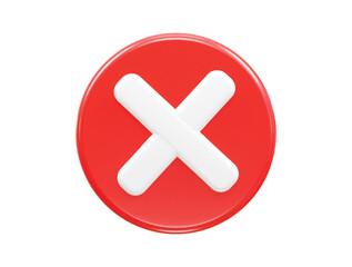 Obraz premium Block icon 3d rendering vector illustration transparent element