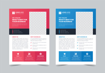 Corporate Flyer Template | Print Ready | A4