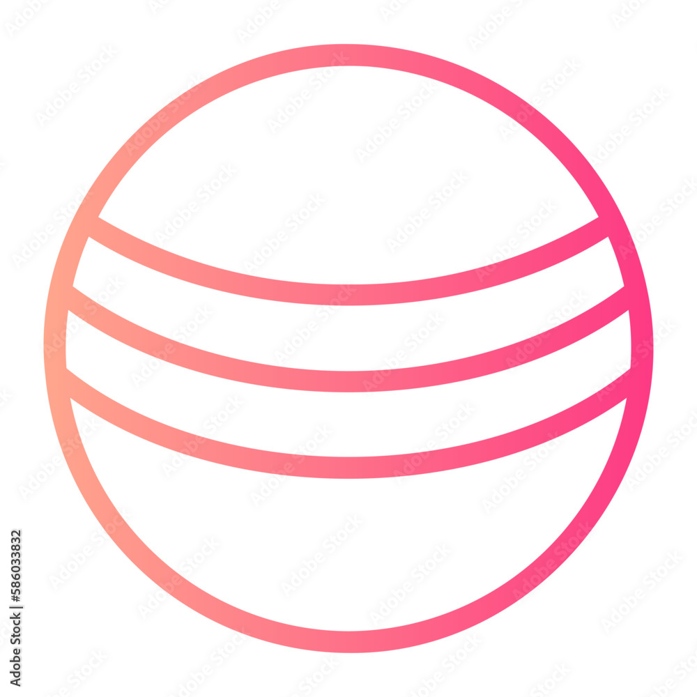 Sticker ball icon 