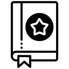 Instructional or entertainment book icon