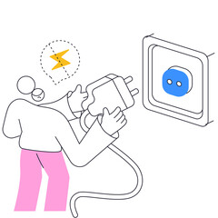 unplugging the power causes a lost connection on the website 404