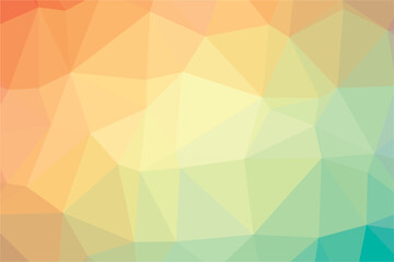 Multicolor polygon pattern. Low poly design
