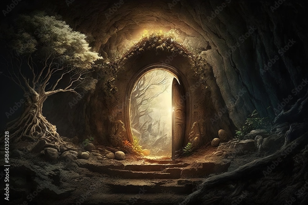 Poster forsaken and forgotten - the isolation of an empty tomb generative ai