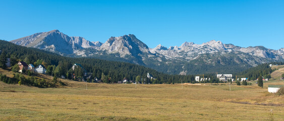 National park Durmitor Mountains in Montenegro.
