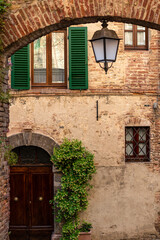 Centre historique d'une ville ancienne dans la région Ombrie en Italie