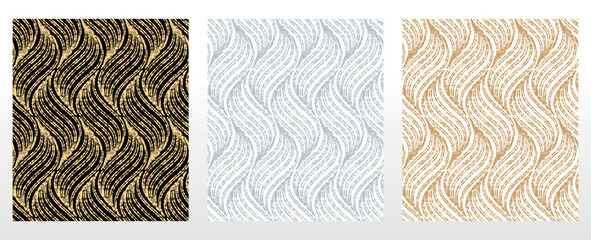 Set of abstract geometric patterns. Seamless vector backgrounds. Colored ornaments Graphic modern patterns Simple lattice graphic design