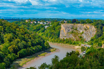 Avon gorge at Bristol viewed from Clifton Suspension Bridge