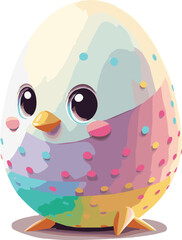 Rainbow Festive Sprinkle Easter Chick Egg