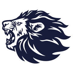 Lion Roar Logo Vector Icon Sports Mascot Template