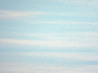 Abstract gentle light blue and white acrylic painting on canvas texture background. - 586040264