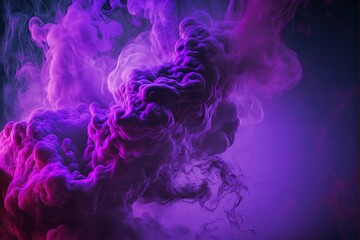 Obraz premium Colorful smoke, abstract background, wallpaper. Color bomb. Printable image. High quality. Generative AI