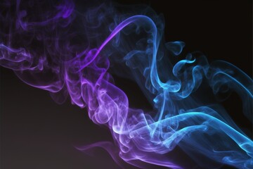 Fototapeta premium Colorful smoke, abstract background, wallpaper. Color bomb. Printable image. High quality. Generative AI