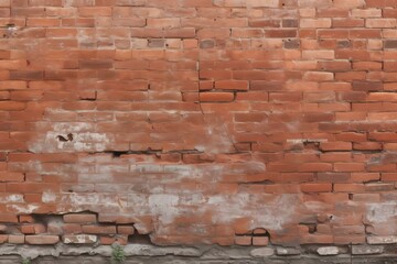 ﻿A brick wall with a hole in it - Generative AI