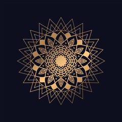 Abstract ornamental mandala design background Vector.