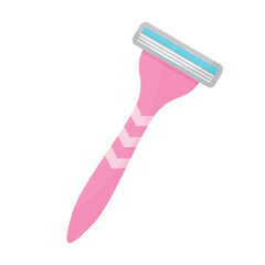 Vector image of a razor. Hygiene items and baths. The concept of cleanliness and self-care. Beautiful elements for your design.