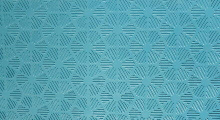 turquoise textured wooden background. floral ornament for furniture, wallpaper