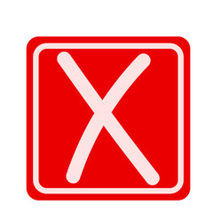 Obraz premium Cross Button