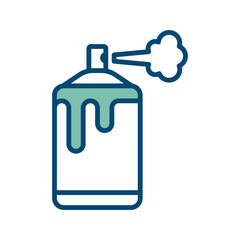 paint spray icon vector design template in white background