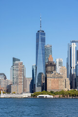 Fototapeta na wymiar NYC skyline viewed from Governors Island