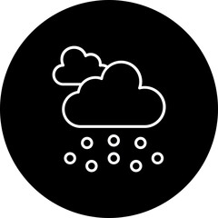 Hail Line Inverted Icon