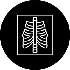 X Ray Line Inverted Icon