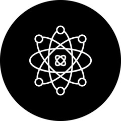 Science Line Inverted Icon