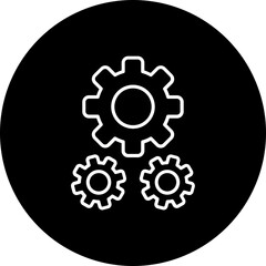 Settings Line Inverted Icon